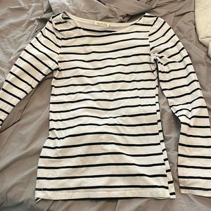 Black and white striped long sleeve